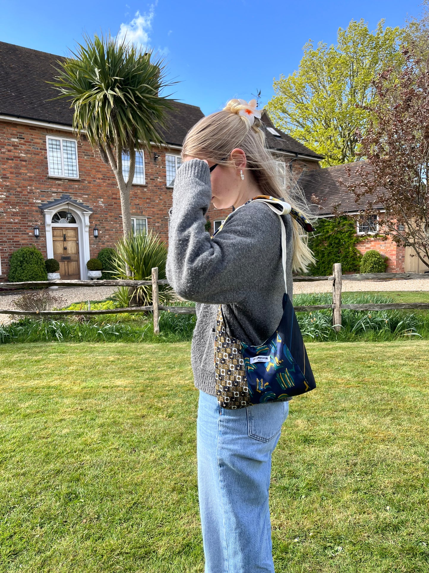 Scrapbook Mini Bag (peacock blue)